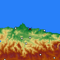 Nearby Forecast Locations - Gijón - Kaart