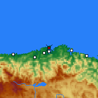 Nearby Forecast Locations - Santander - Kaart