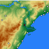 Nearby Forecast Locations - Tortosa - Kaart