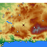 Nearby Forecast Locations - Granada - Kaart
