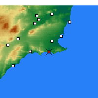 Nearby Forecast Locations - Cartagena - Kaart