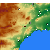 Nearby Forecast Locations - Águilas - Kaart