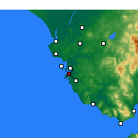 Nearby Forecast Locations - San Fernando - Kaart