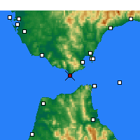 Nearby Forecast Locations - Tarifa - Kaart