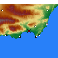 Nearby Forecast Locations - Almería - Kaart