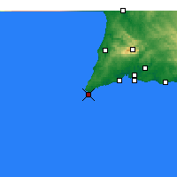 Nearby Forecast Locations - Sagres - Kaart