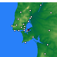 Nearby Forecast Locations - Montijo - Kaart