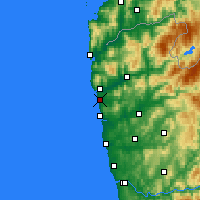 Nearby Forecast Locations - Viana do Castelo - Kaart
