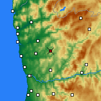 Nearby Forecast Locations - Guimarães - Kaart