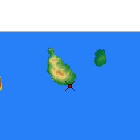 Nearby Forecast Locations - Praia - Kaart