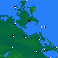 Nearby Forecast Locations - Rügen - Kaart