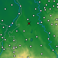 Nearby Forecast Locations - Mönchengladbach - Kaart