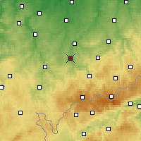 Nearby Forecast Locations - Zwickau - Kaart