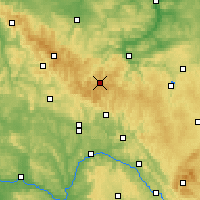 Nearby Forecast Locations - Thüringer Woud - Kaart