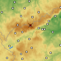 Nearby Forecast Locations - Fichtelberg - Kaart