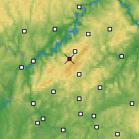 Nearby Forecast Locations - Hunsrück - Kaart