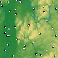 Nearby Forecast Locations - Odenwald - Kaart
