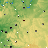 Nearby Forecast Locations - Niederstetten - Kaart