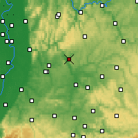 Nearby Forecast Locations - Mosbach - Kaart