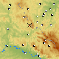 Nearby Forecast Locations - Waldmünchen - Kaart