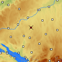 Nearby Forecast Locations - Biberach - Kaart