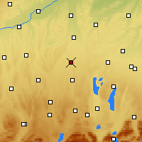Nearby Forecast Locations - Lechfeld - Kaart