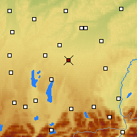 Nearby Forecast Locations - München - Kaart
