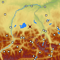 Nearby Forecast Locations - Traunstein - Kaart