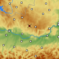 Nearby Forecast Locations - Königswiesen - Kaart