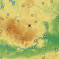 Nearby Forecast Locations - Zwettl - Kaart