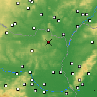Nearby Forecast Locations - Mistelbach an der Zaya - Kaart
