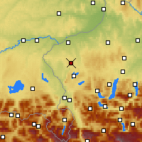 Nearby Forecast Locations - Feldkirchen bei Mattighofen - Kaart