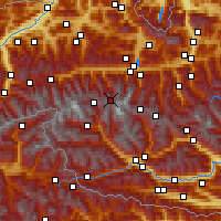 Nearby Forecast Locations - Rudolfshütte - Kaart