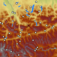 Nearby Forecast Locations - Annaberg im Lammertal - Kaart