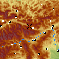 Nearby Forecast Locations - Wald am Schoberpaß - Kaart