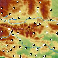 Nearby Forecast Locations - Eisenkappel-Vellach - Kaart