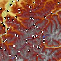 Nearby Forecast Locations - Galtür - Kaart