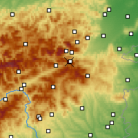 Nearby Forecast Locations - Hirschenkogel - Kaart