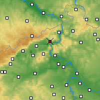 Nearby Forecast Locations - Ústí nad Labem - Kaart
