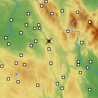 Nearby Forecast Locations - Ústí nad Orlicí - Kaart