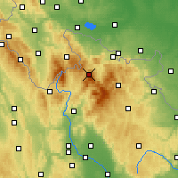 Nearby Forecast Locations - Šerák - Kaart