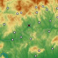Nearby Forecast Locations - Lučenec - Kaart