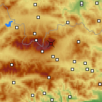 Nearby Forecast Locations - Lomnický štít - Kaart