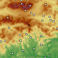Nearby Forecast Locations - Telgárt - Kaart