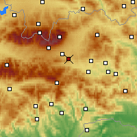Nearby Forecast Locations - Švábovce - Kaart
