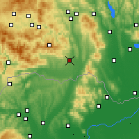Nearby Forecast Locations - Košice - Kaart