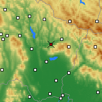 Nearby Forecast Locations - Kamenica nad Cirochou - Kaart