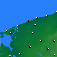 Nearby Forecast Locations - Niechorze - Kaart