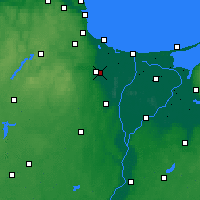 Nearby Forecast Locations - Pruszcz Gdański - Kaart