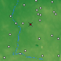 Nearby Forecast Locations - Łask - Kaart
